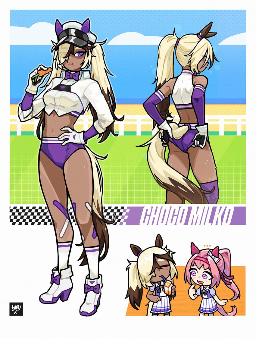 haru urara and choco (original and 1 more) drawn by milkytiddyboy