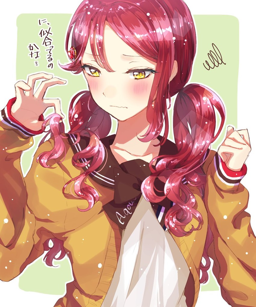 sakurauchi riko (love live! and 2 more) drawn by niro_(sikabanekurui)