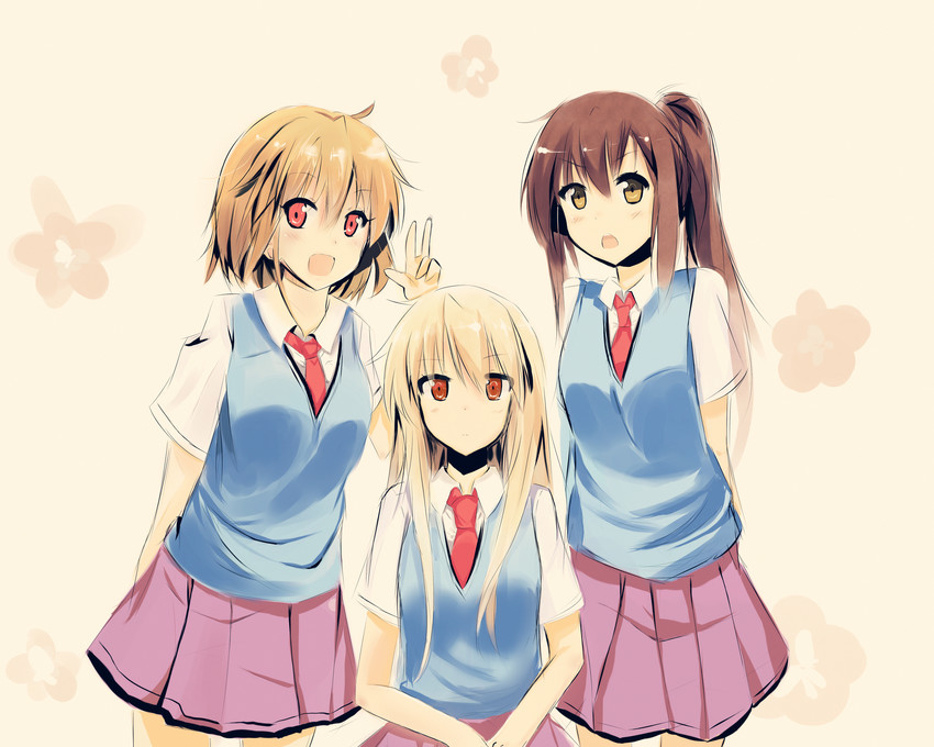 shiina mashiro, aoyama nanami, and kamiigusa misaki (sakura-sou no pet na kanojo) drawn by donkey_frist