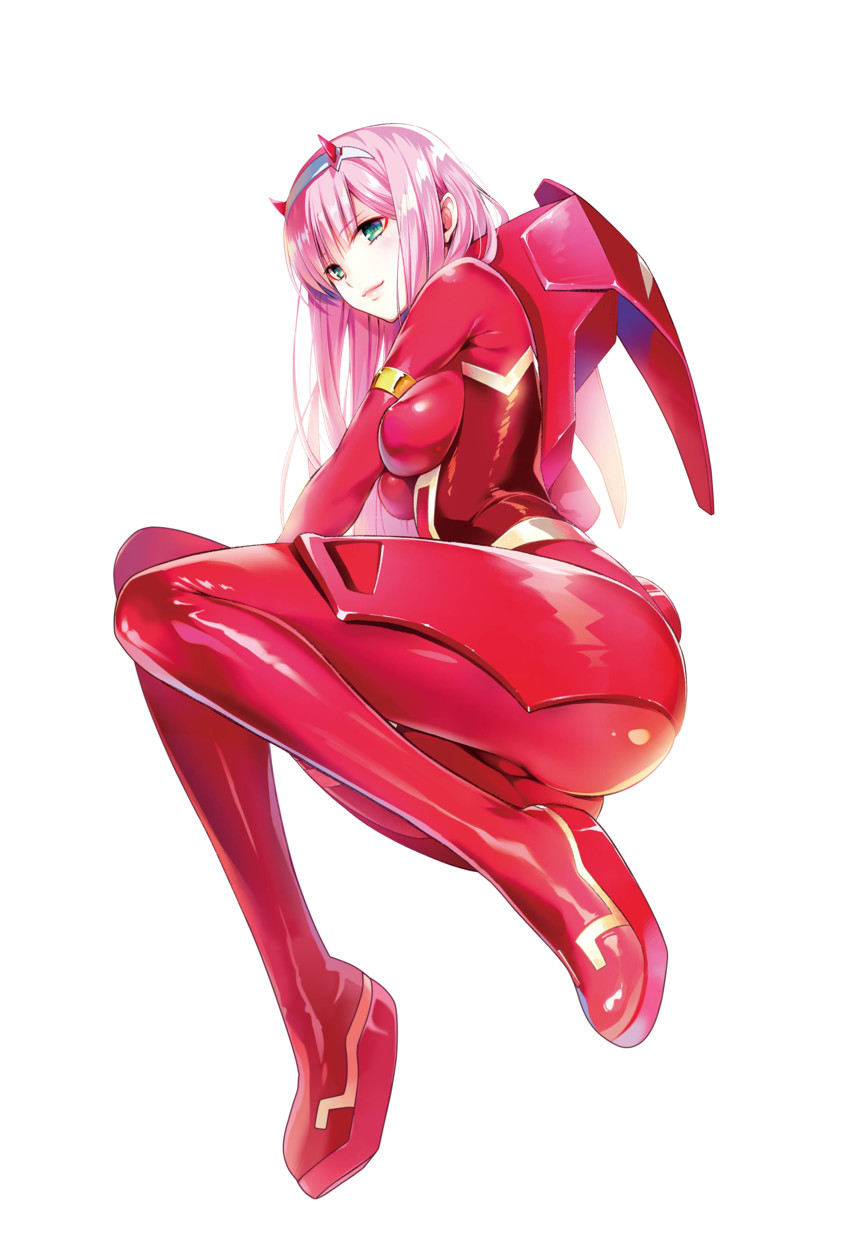 zero two (darling in the franxx) drawn by yabuki_kentarou