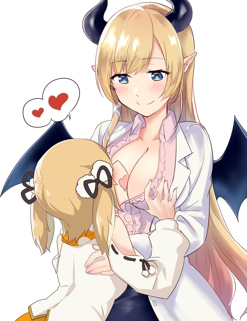 yuzuki choco and inaba haneru (hololive and 2 more) drawn by hanerilove