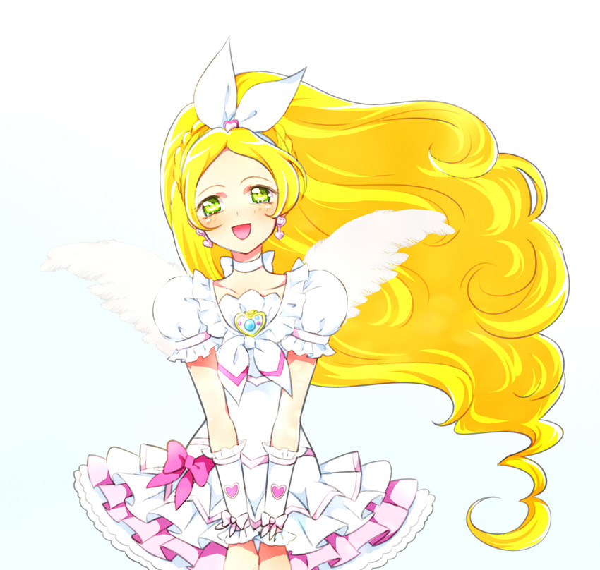 minamino kanade and cure rhythm (precure and 1 more) drawn by kagami_chihiro