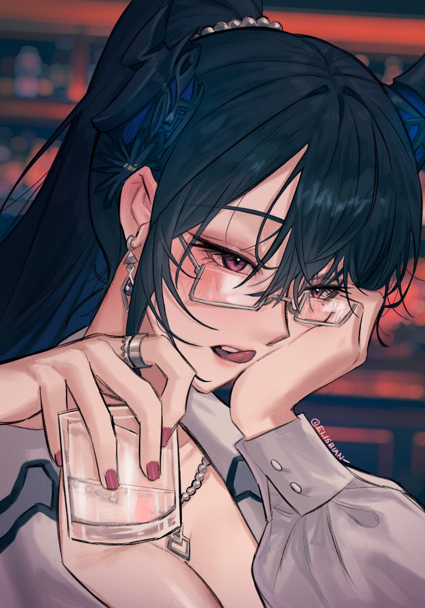nerissa ravencroft (hololive and 1 more) drawn by elisbian