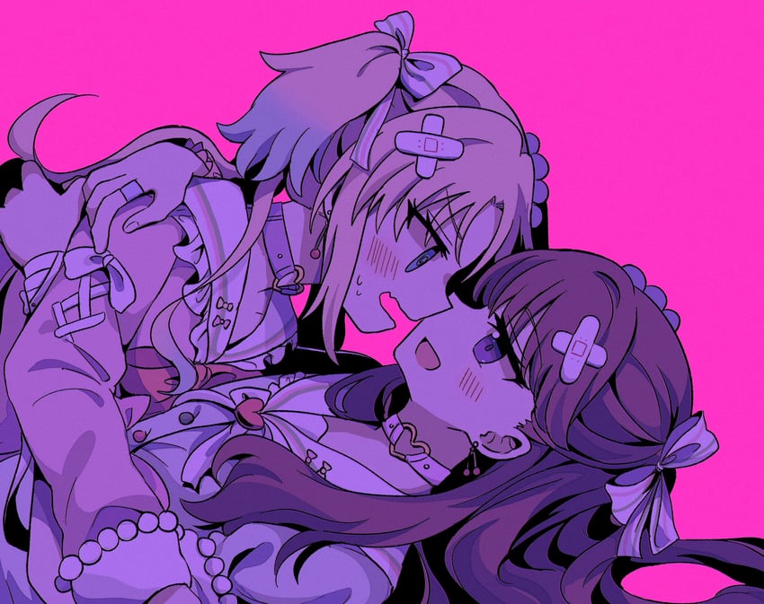 fujishima megumi and osawa rurino (love live! and 1 more) drawn by watage_modoki