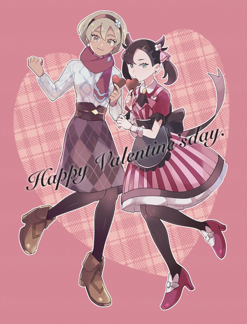 marnie and bea (pokemon and 2 more) drawn by oniwa