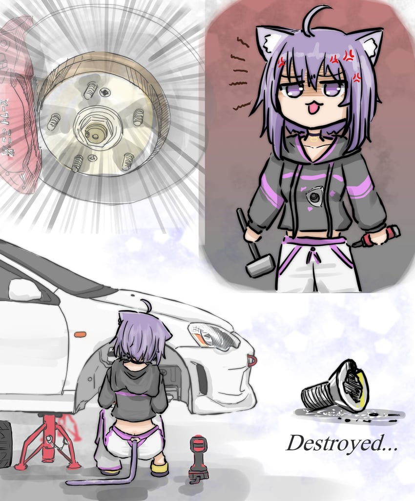 nekomata okayu (hololive) drawn by lister