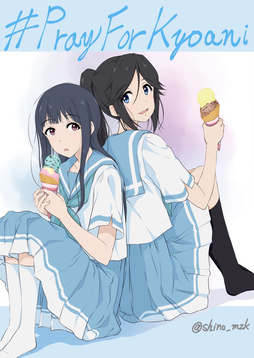 yoroizuka mizore and kasaki nozomi (hibike! euphonium and 2 more) drawn by shino_(lunar_crescent)