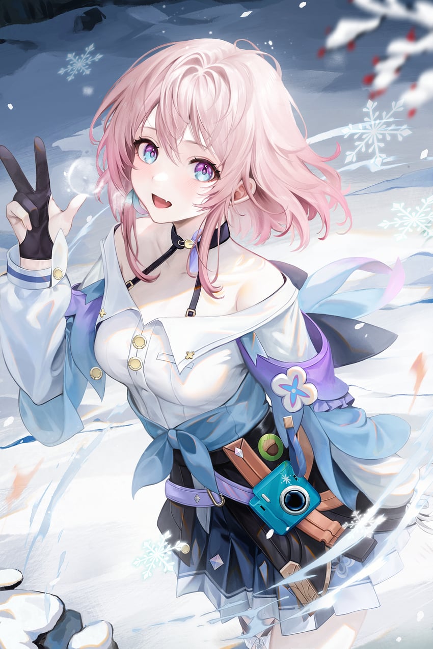 march 7th (honkai and 1 more) drawn by ju_you_mio