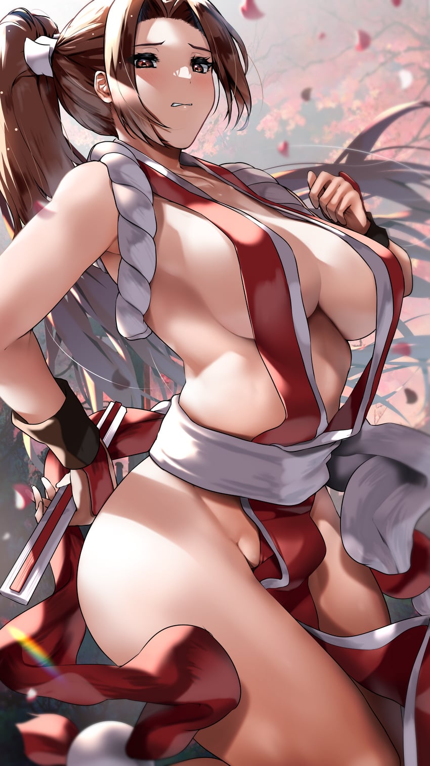 shiranui mai (the king of fighters and 1 more) drawn by nonohachi