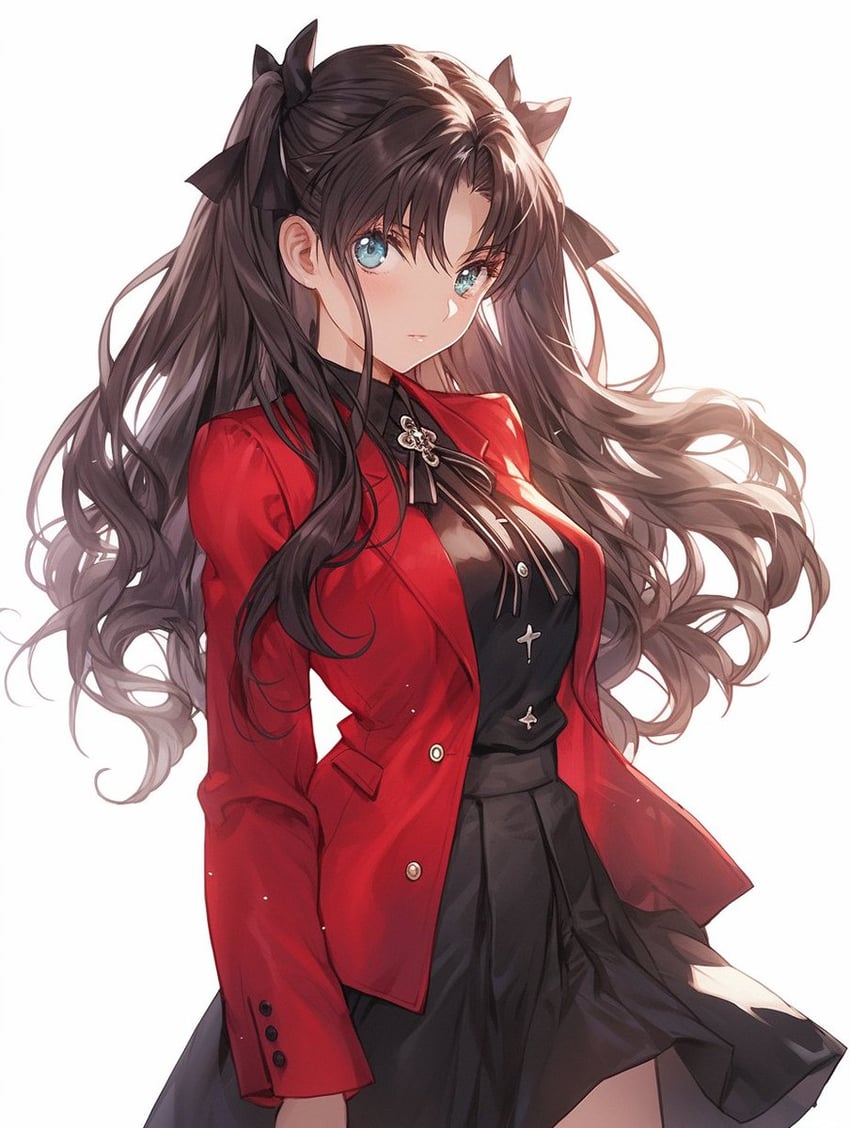 tohsaka rin (fate and 1 more) drawn by tarte_(hodarake)