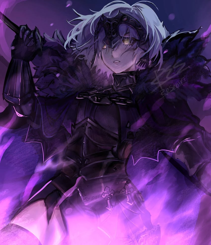 jeanne d'arc alter (fate and 1 more) drawn by resenri