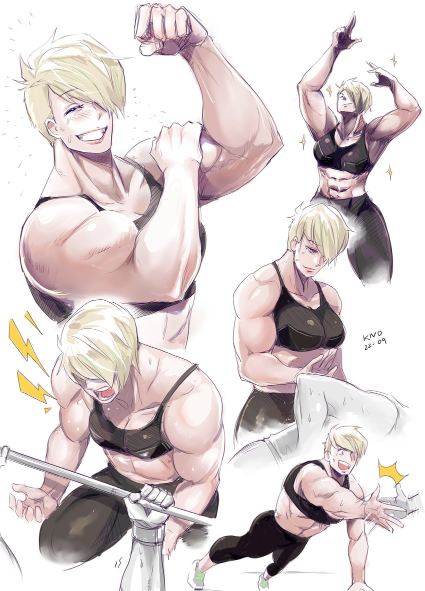 dorio (cyberpunk and 1 more) drawn by kivo