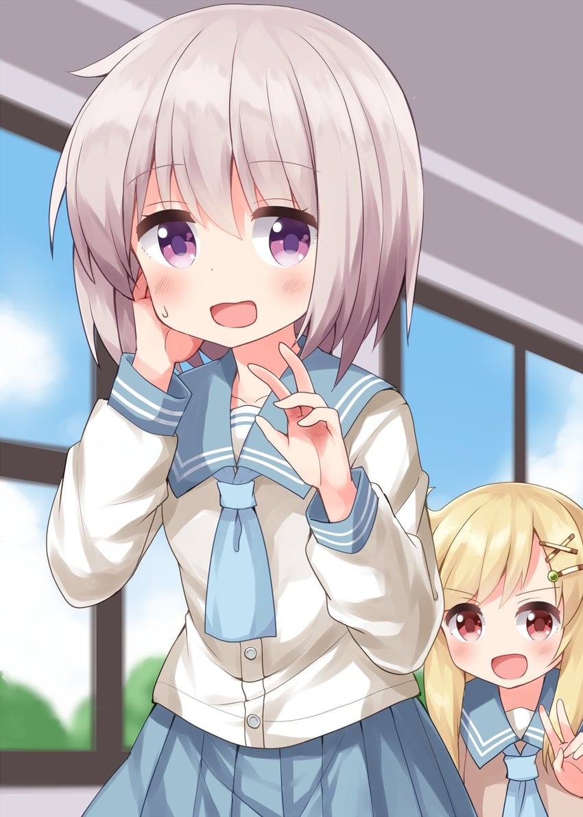 honami koto and ano kaede (matazoro.) drawn by ruu_(tksymkw)