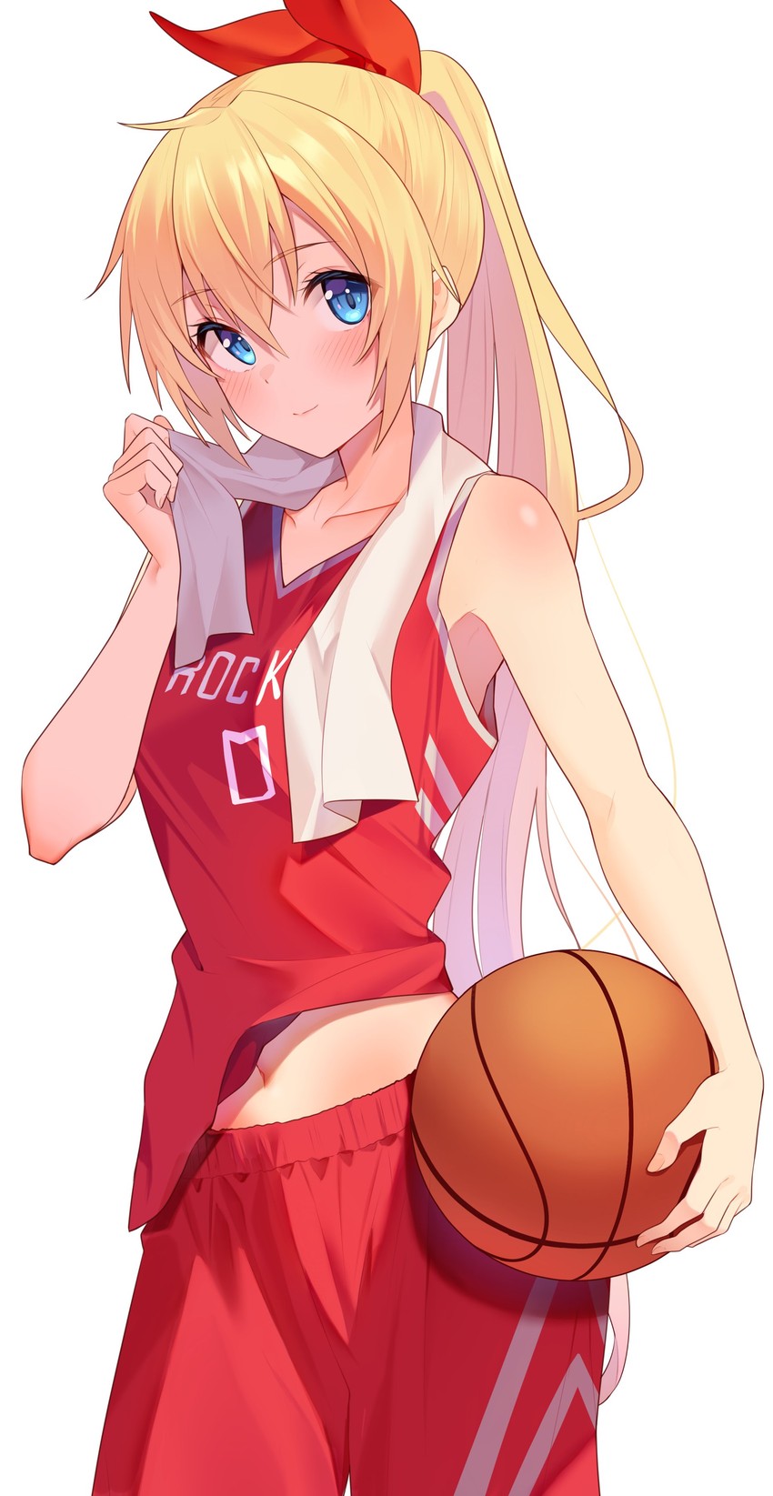 kirisaki chitoge and russell westbrook (nisekoi and 2 more) drawn by jun_(aousa0328)