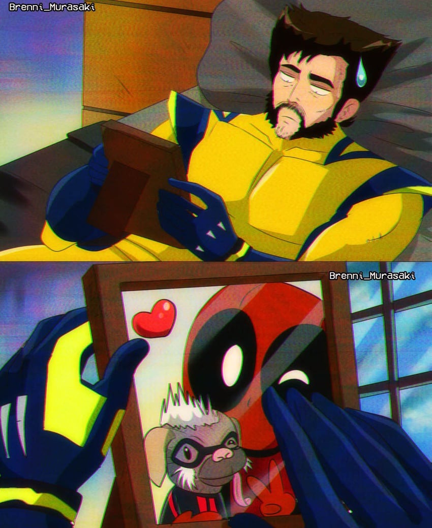 wolverine, deadpool, and dogpool (marvel and 4 more) drawn by brenni_murasaki