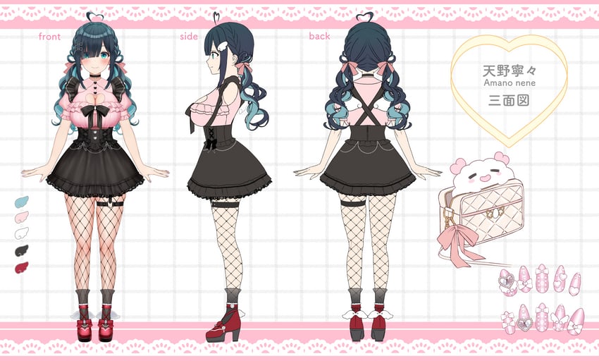amano nene (indie virtual youtuber) drawn by yayoi_maka