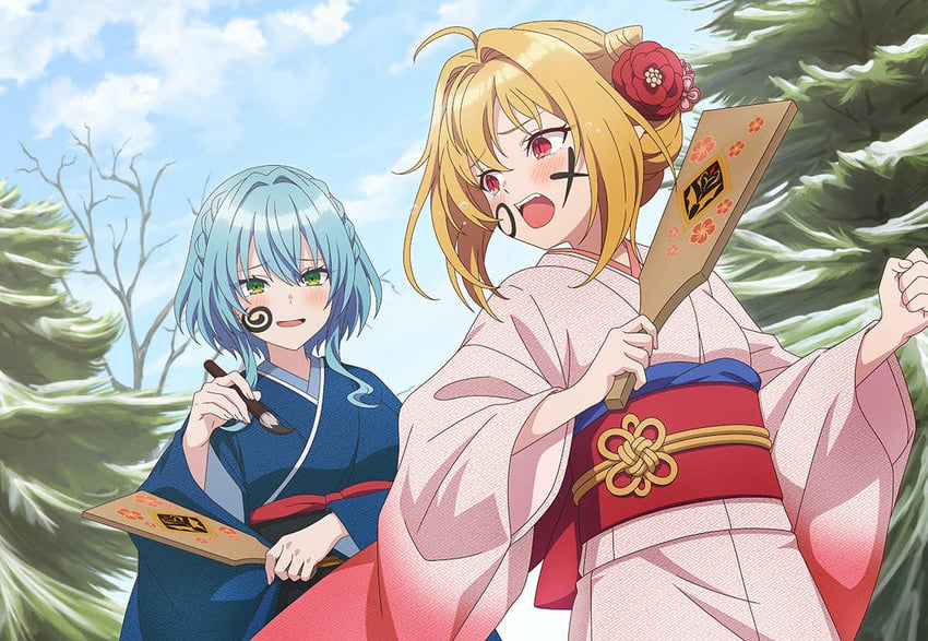 terakomari gandezblood and villhaze (hikikomari kyuuketsuki no monmon) drawn by shitaya_tomoyuki