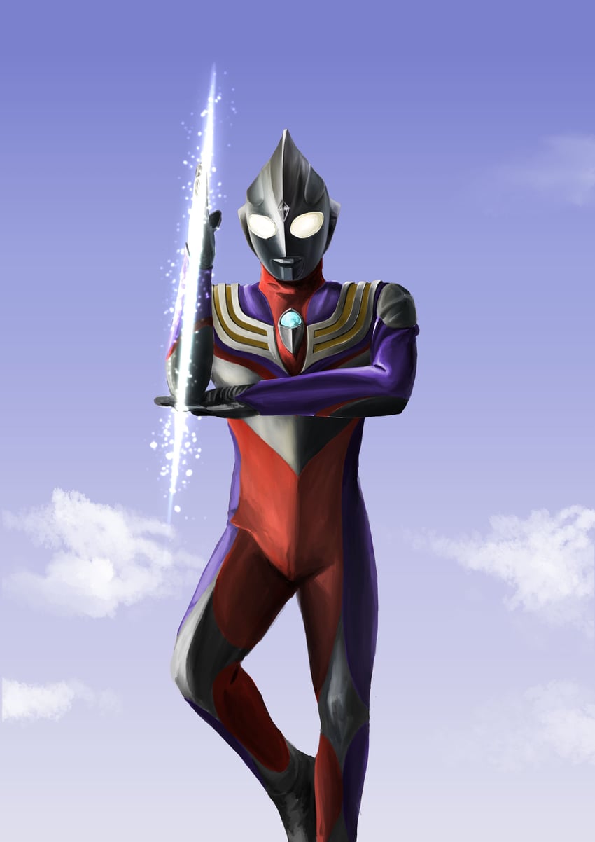 ultraman tiga (ultra series and 3 more) drawn by gattyo