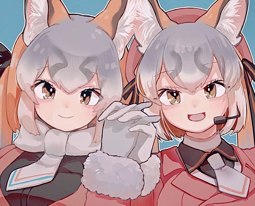 island fox (kemono friends and 1 more) drawn by shimazoenohibi