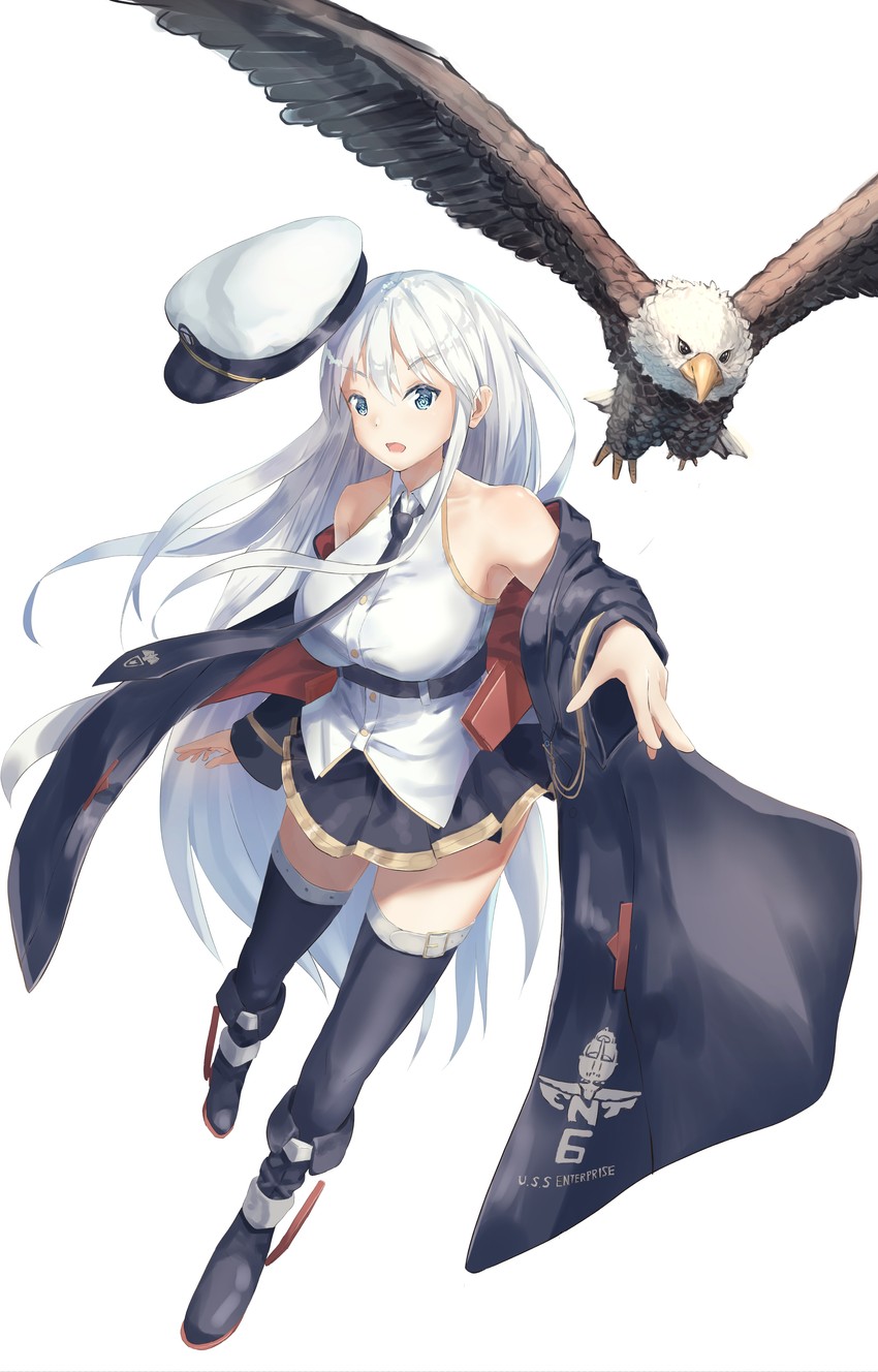 enterprise and grim (azur lane) drawn by kyon_(kyouhei-takebayashi)