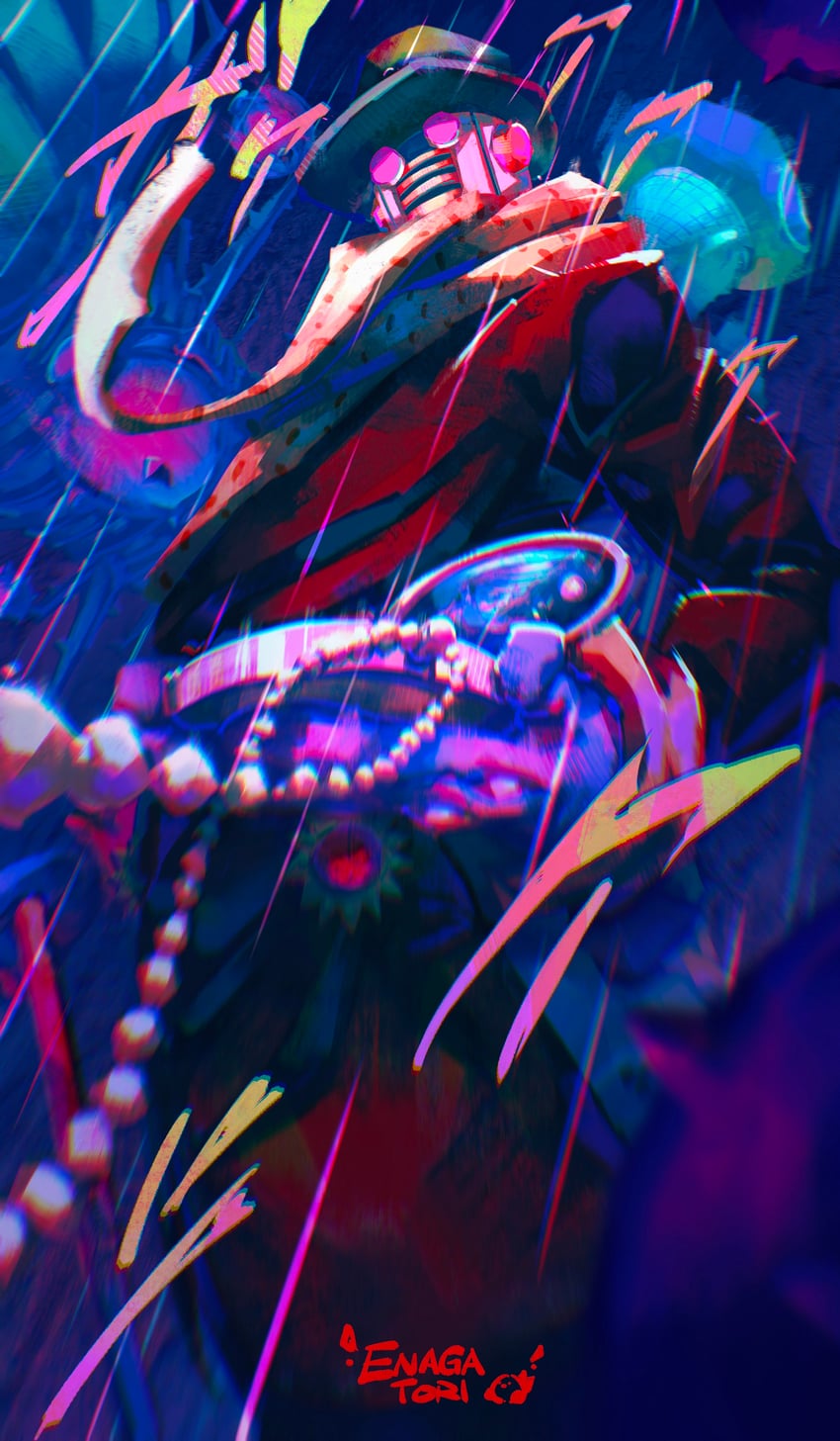 tooru and wonder of u (jojo no kimyou na bouken and 1 more) drawn by enagatori_38