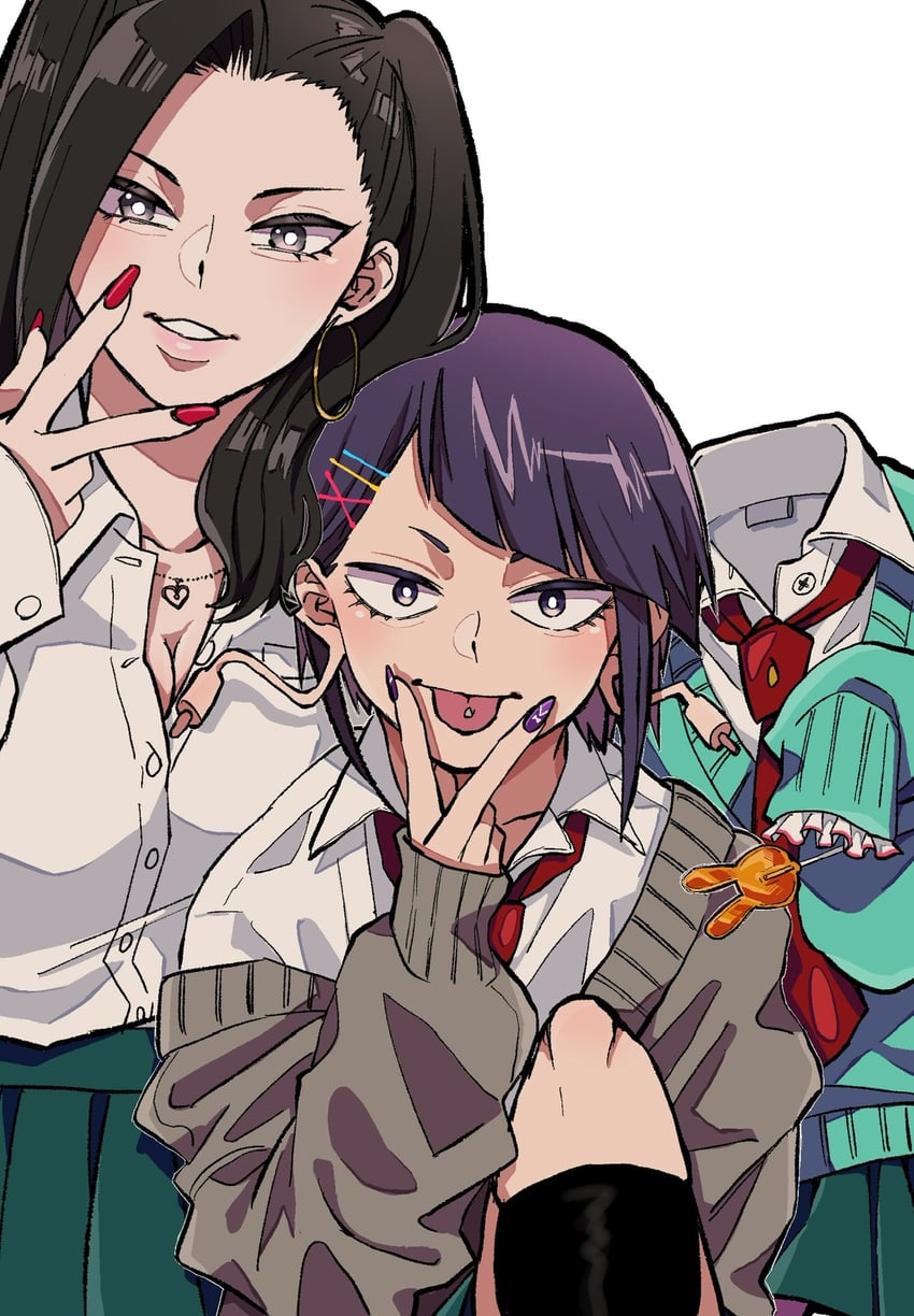 yaoyorozu momo, jiro kyoka, and hagakure toru (boku no hero academia) drawn by yuzuka_(2ucchan_ahan)
