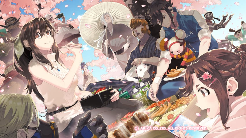 nanase, blair dame, skullomania, rain, knitty, and 3 more (arika and 2 more)