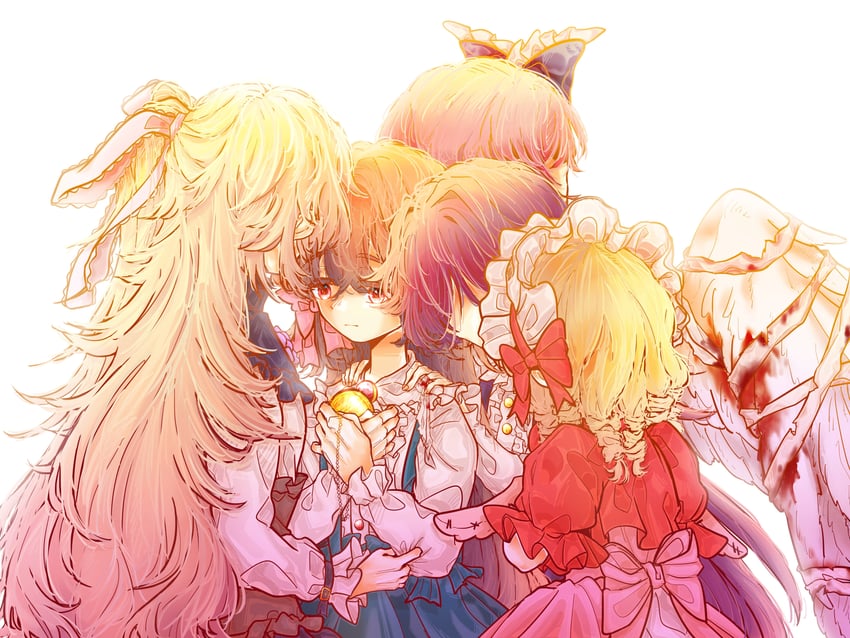 goldia die heilige, lisette, enjel, harpae, and fleta (pocket mirror) drawn by na_dou_(pungeon5340)