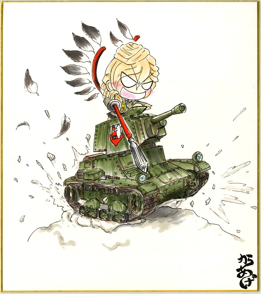 jajka and wojtek (girls und panzer and 1 more) drawn by friedchicken_(huzimizawa)