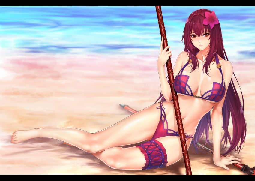 scathach (fate and 1 more) drawn by zucchini