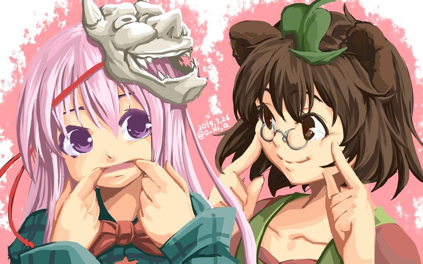 hata no kokoro and futatsuiwa mamizou (touhou) drawn by oniku_(o_ni_q)