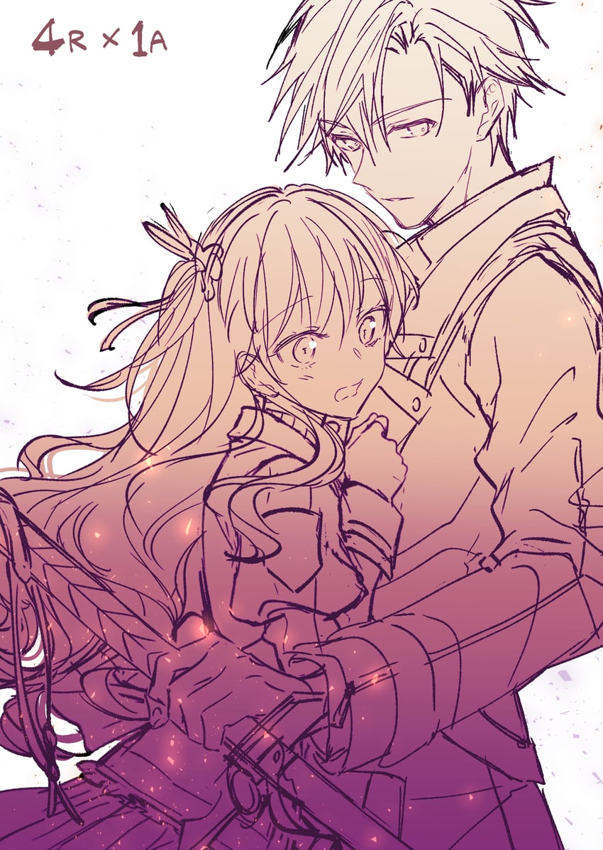 rean schwarzer and alisa reinford (eiyuu densetsu and 2 more) drawn by soap_(user_kghh4755)