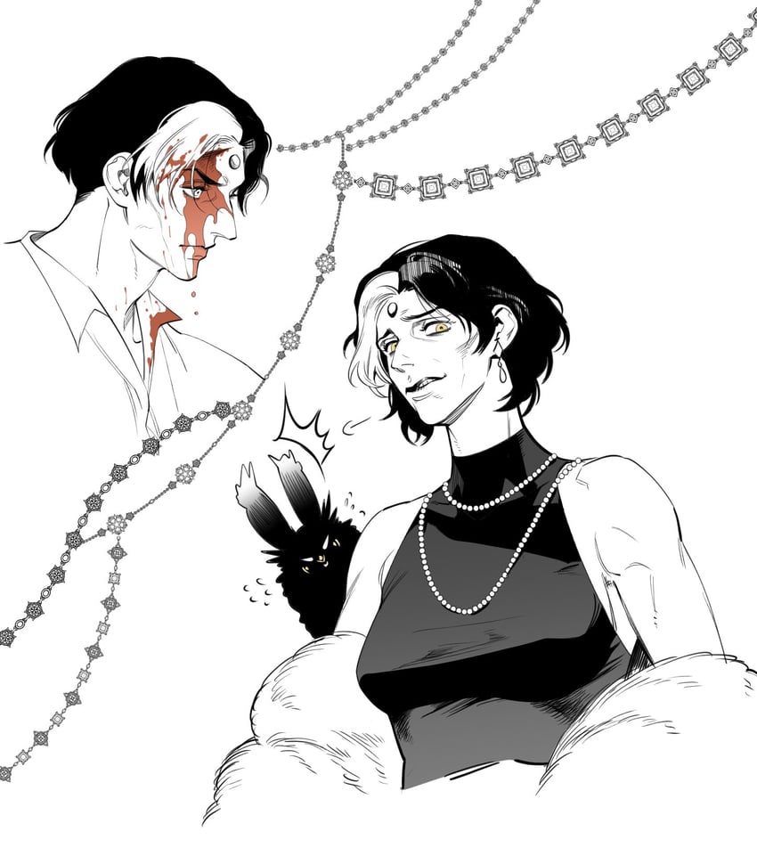 emet-selch (final fantasy and 1 more) drawn by 5altybitter5