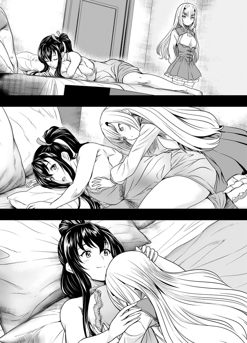 melusine and amaya haruko (fate and 2 more) drawn by osuwaani