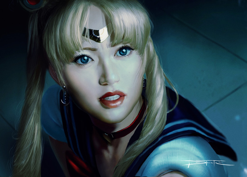 tsukino usagi and sailor moon (bishoujo senshi sailor moon and 1 more) drawn by tiago_datrinti