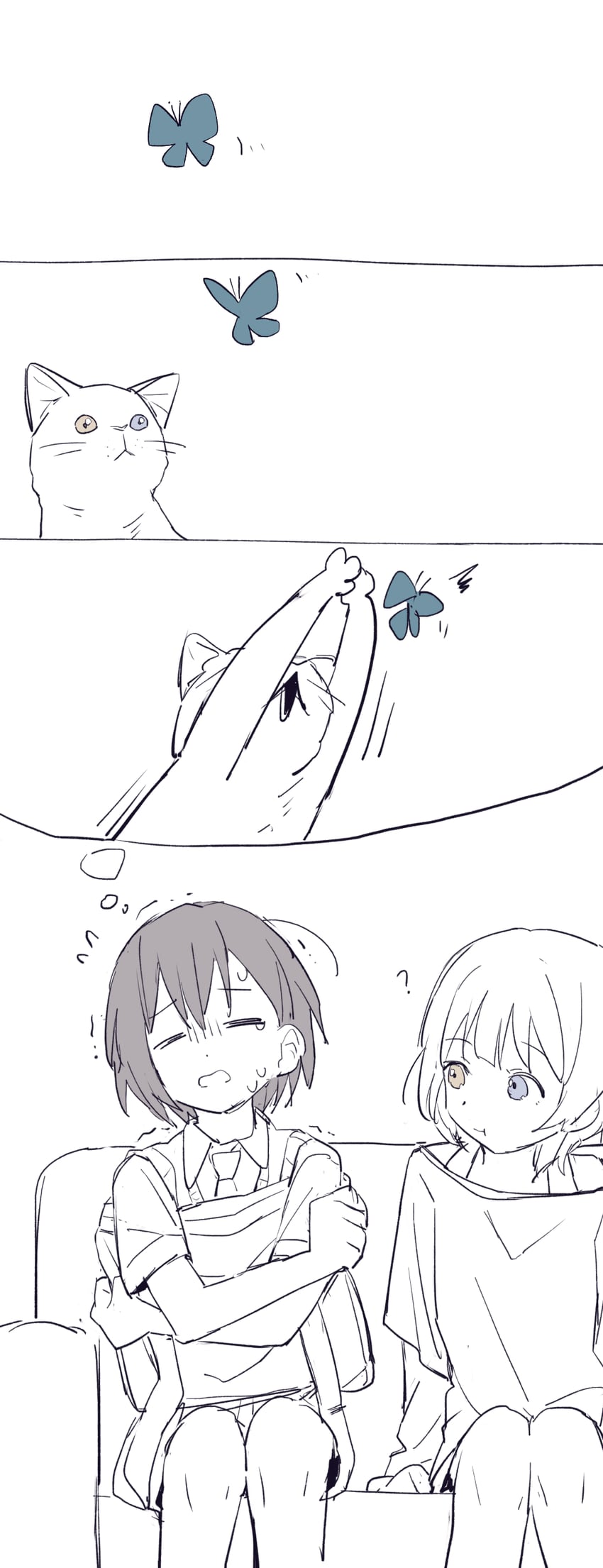 togawa sakiko and kaname raana (bang dream! and 1 more) drawn by coldcat.