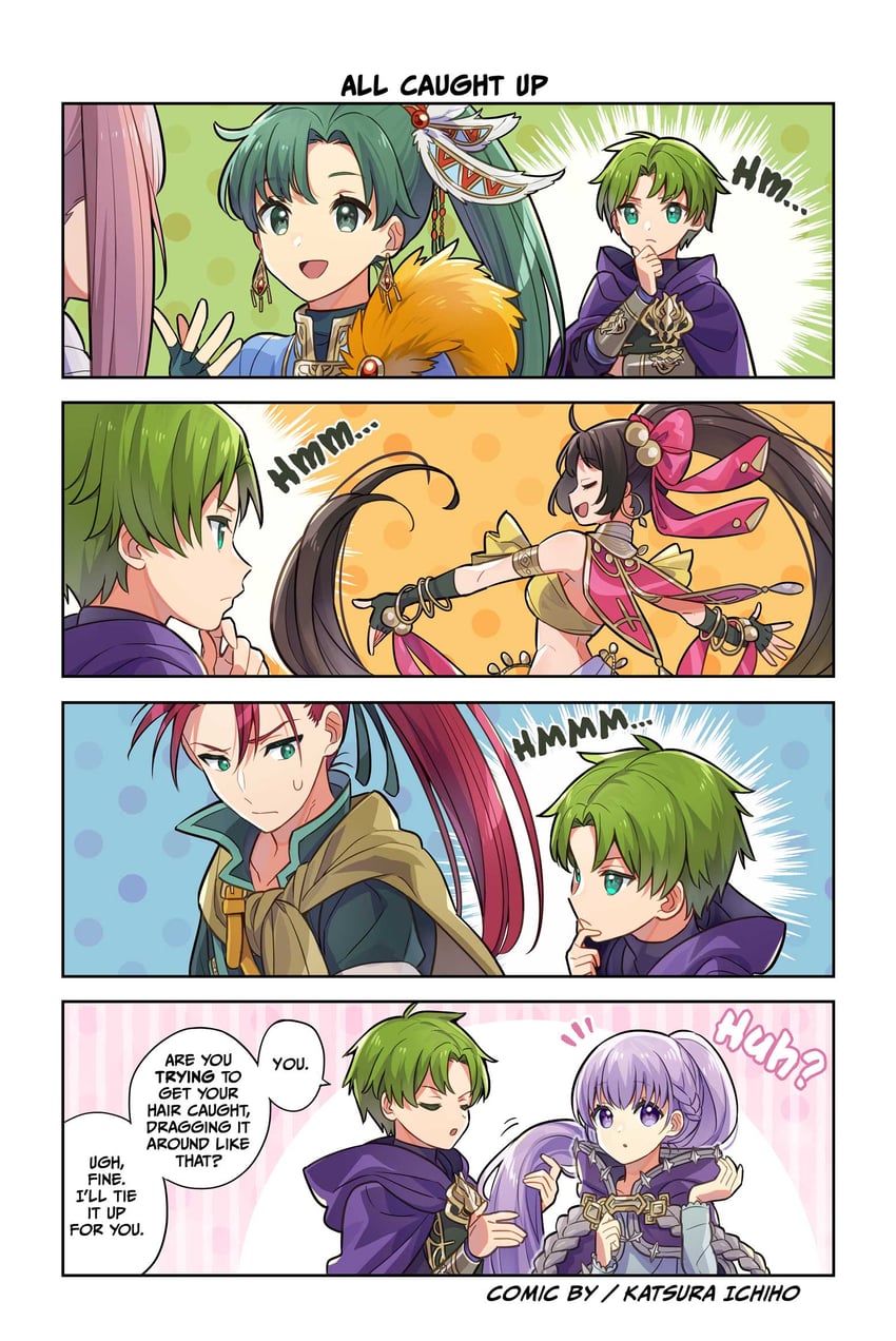 hilda valentine goneril, sophia, lyn, raigh, shinon, and 1 more (fire emblem and 6 more) drawn by katsura_ichiho