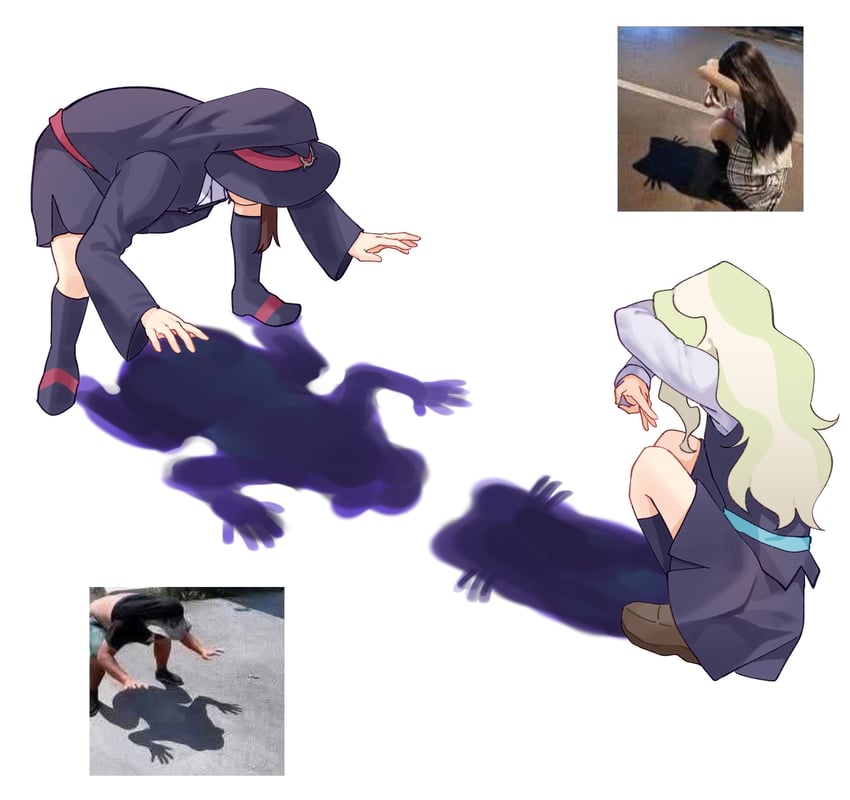 kagari atsuko and diana cavendish (little witch academia) drawn by tiku_(ttcwf03)