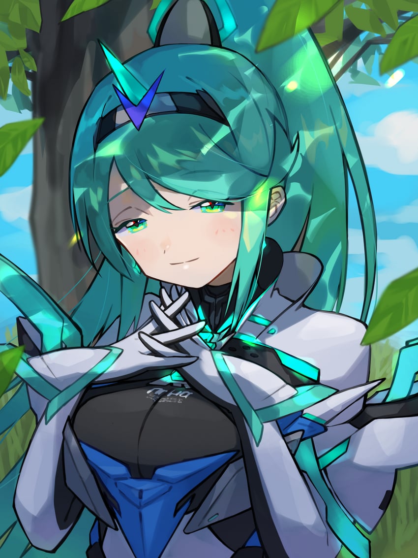 pneuma (xenoblade chronicles and 1 more) drawn by asagi1111