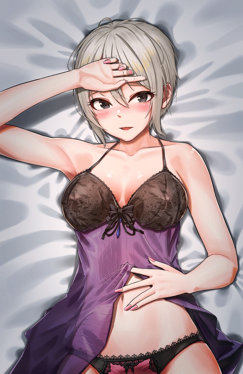 shiomi syuko (idolmaster and 2 more) drawn by hear_(kpmf4732)
