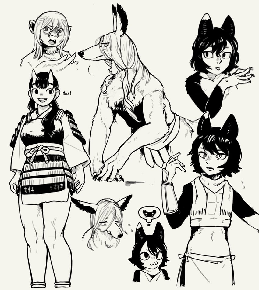 izutsumi, lycion, inutade, and leed (dungeon meshi) drawn by toki_reatle