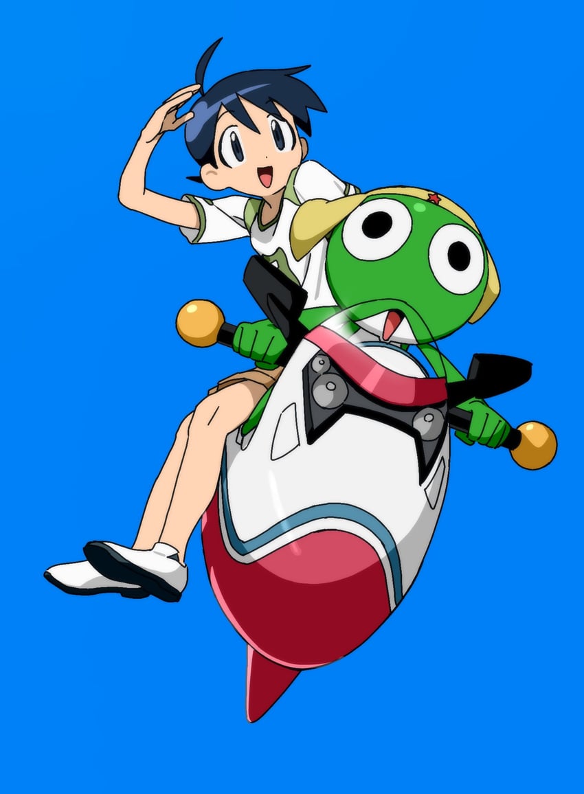 keroro and hinata fuyuki (keroro gunsou) drawn by popo92_z