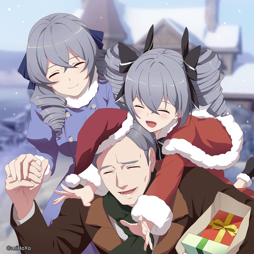 bronya zaychik, alexandra pavlovna zaychik, and alexei sydavich zaitsev (honkai and 1 more)
