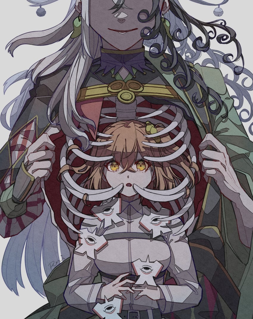 fujimaru ritsuka and ashiya douman (fate and 1 more) drawn by am1582