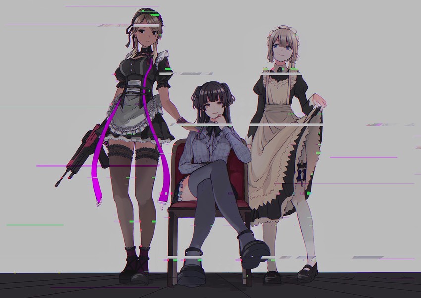 mayuzumi fuyuko, serizawa asahi, and izumi mei (idolmaster and 1 more) drawn by ochiri
