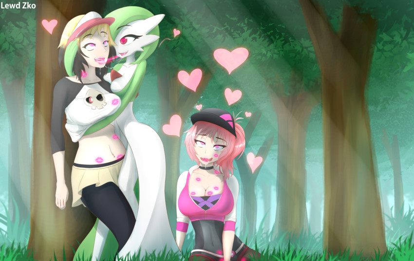 gardevoir, duskull, and crystal (pokemon and 1 more) drawn by lewd-zko