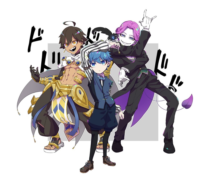 hans christian andersen, ozymandias, mephistopheles, and koyasu takehito (fate and 2 more) drawn by amrdkutsj291