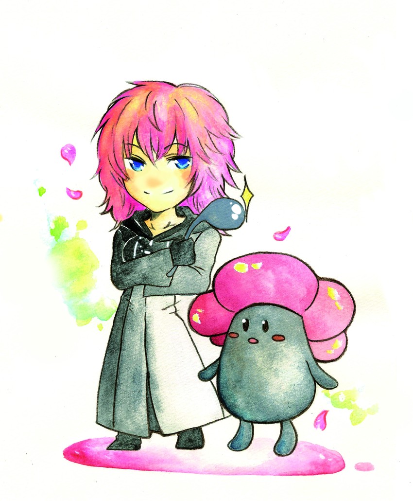 vileplume and marluxia (pokemon and 2 more) drawn by kurotennsi
