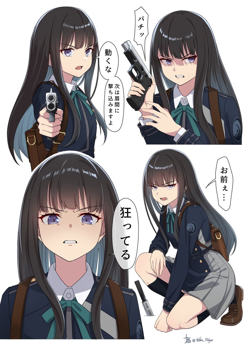 inoue takina (lycoris recoil) drawn by tohka_10days