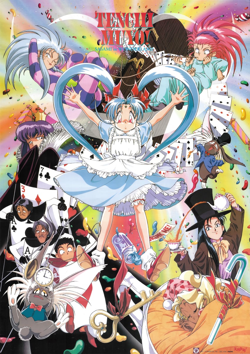 alice, white rabbit, cheshire cat, mad hatter, ryouko, and 12 more (alice's adventures in wonderland and 2 more)